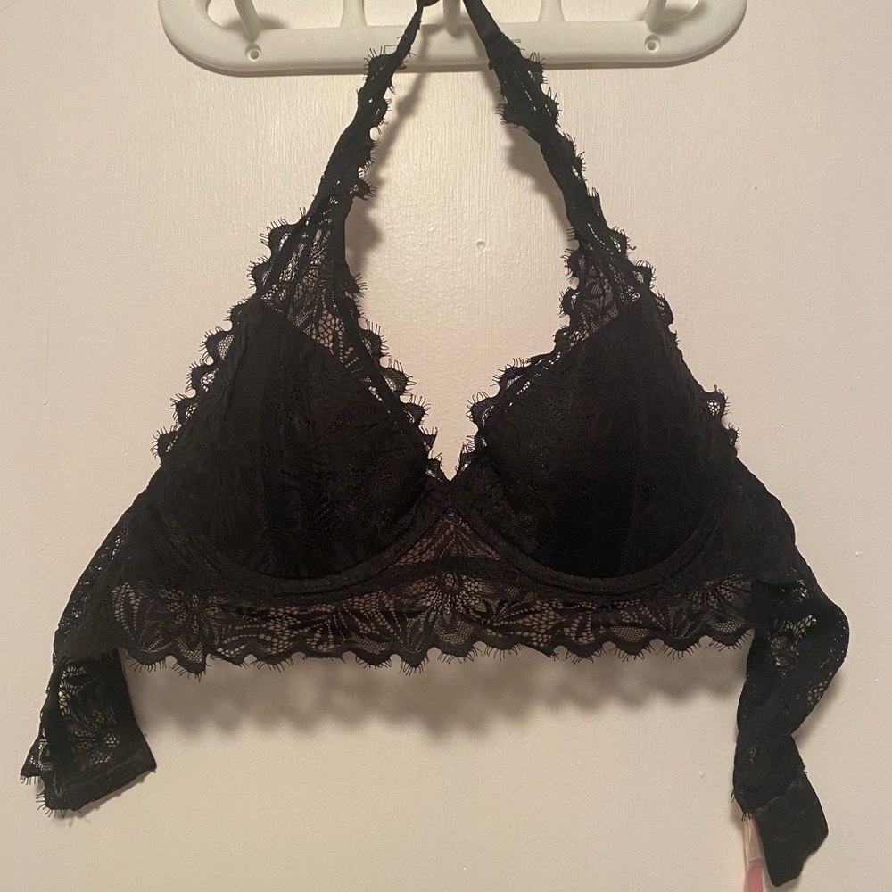 PINK Victoria's Secret Black Lace Bralette